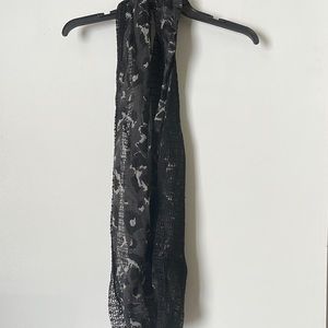 Black infinity scarf